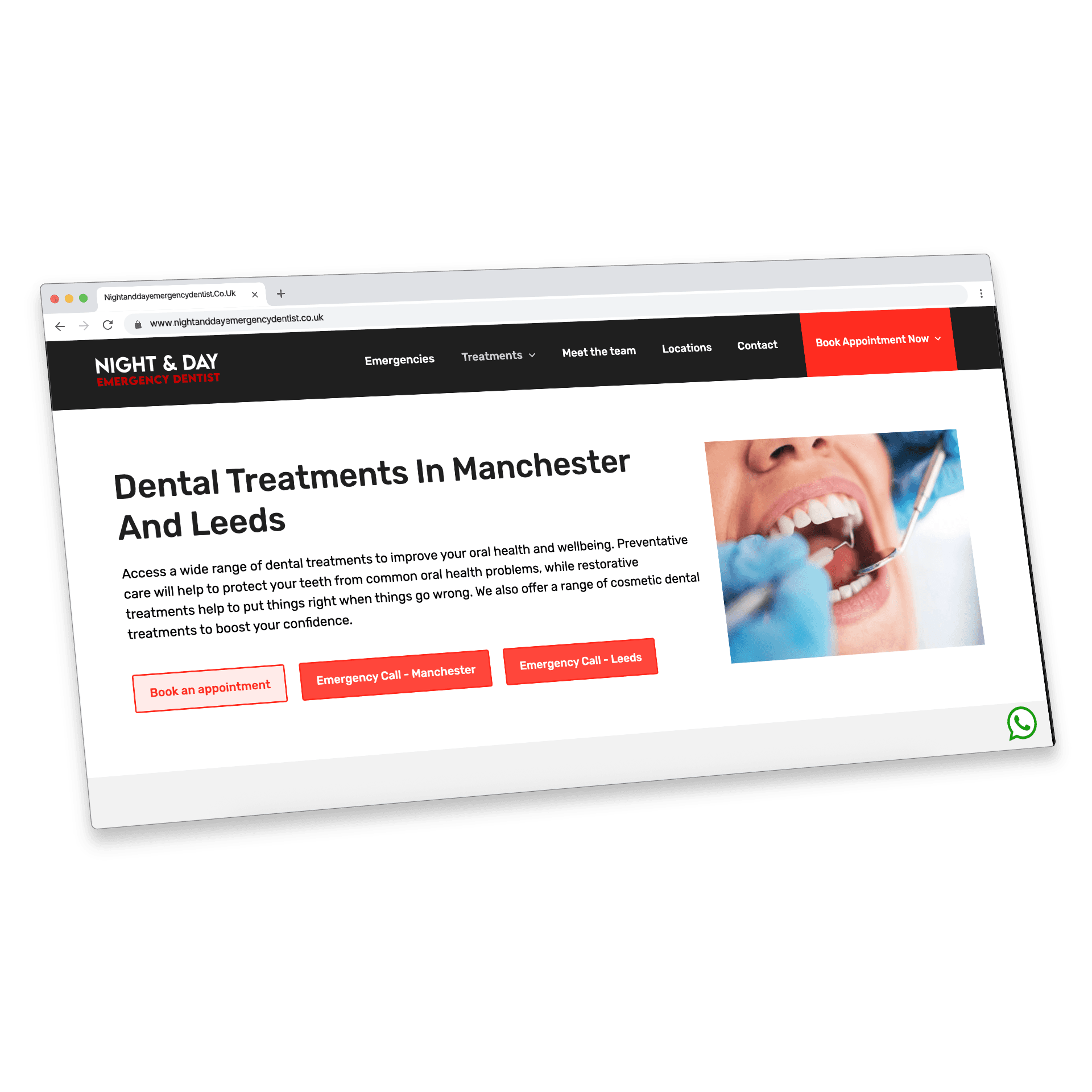 Night and Day Emergency Dentist Digital Marketing